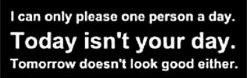 Bewild Cool Funny & Offensive ...One Person A Day T-Shirt 8 Bewild Cool Funny & Offensive ...One Person A Day T-Shirt