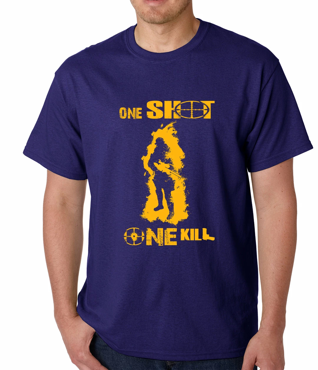 Bewild One Shot One Kill Sniper Mens T-shirt 10 Bewild One Shot One Kill Sniper Mens T-shirt