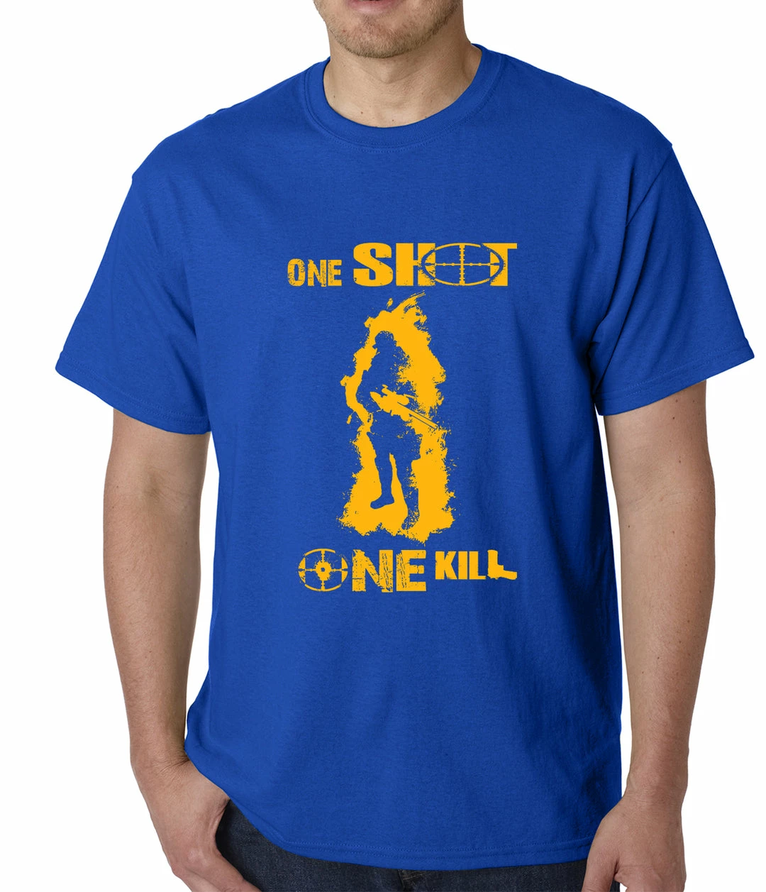 Bewild One Shot One Kill Sniper Mens T-shirt 11 Bewild One Shot One Kill Sniper Mens T-shirt