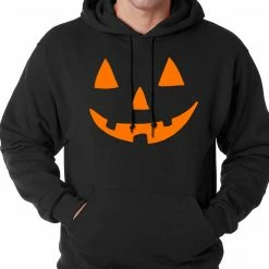Bewild Halloween Hoodie - Orange Jack O' Lantern Adult Hoodie