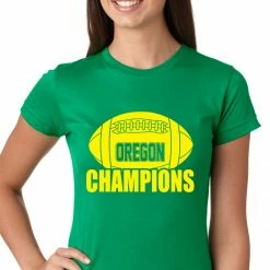 Bewild Sport Inspiration Oregon Football Champions Girls T-shirt