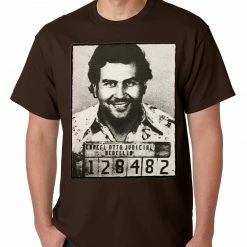 Bewild Cool Funny & Offensive Pablo Escobar Smiling Mug Shot Mens T-shirt 13 Bewild Cool Funny & Offensive Pablo Escobar Smiling Mug Shot Mens T-shirt