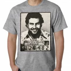 Bewild Cool Funny & Offensive Pablo Escobar Smiling Mug Shot Mens T-shirt 15 Bewild Cool Funny & Offensive Pablo Escobar Smiling Mug Shot Mens T-shirt