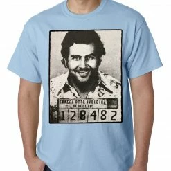 Bewild Cool Funny & Offensive Pablo Escobar Smiling Mug Shot Mens T-shirt 17 Bewild Cool Funny & Offensive Pablo Escobar Smiling Mug Shot Mens T-shirt