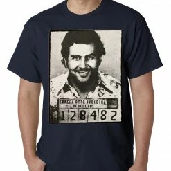 Bewild Cool Funny & Offensive Pablo Escobar Smiling Mug Shot Mens T-shirt 18 Bewild Cool Funny & Offensive Pablo Escobar Smiling Mug Shot Mens T-shirt