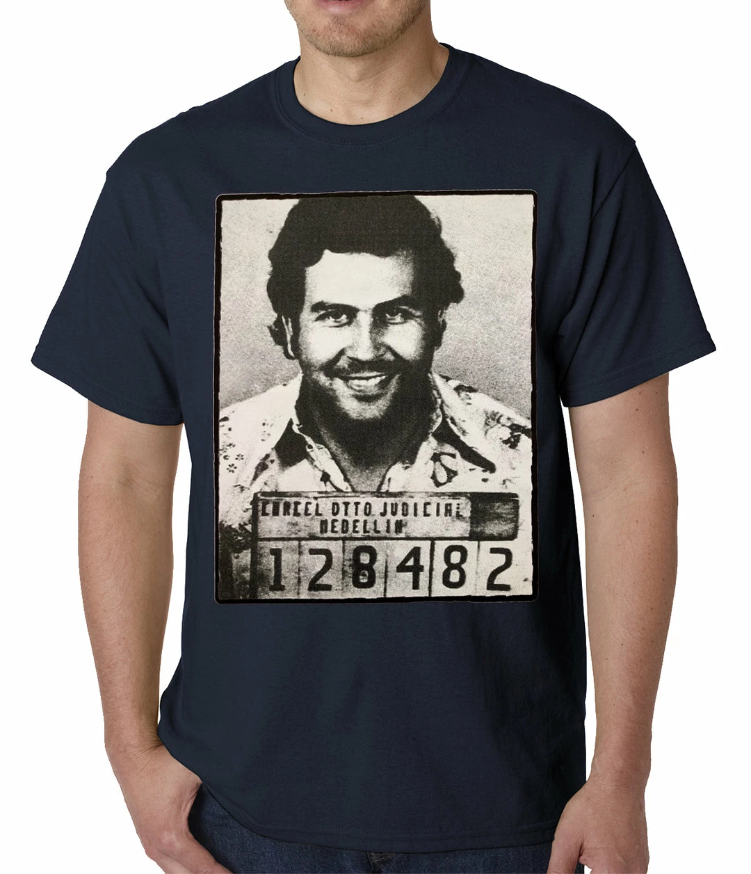 Bewild Cool Funny & Offensive Pablo Escobar Smiling Mug Shot Mens T-shirt 9 Bewild Cool Funny & Offensive Pablo Escobar Smiling Mug Shot Mens T-shirt