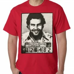 Bewild Cool Funny & Offensive Pablo Escobar Smiling Mug Shot Mens T-shirt 19 Bewild Cool Funny & Offensive Pablo Escobar Smiling Mug Shot Mens T-shirt