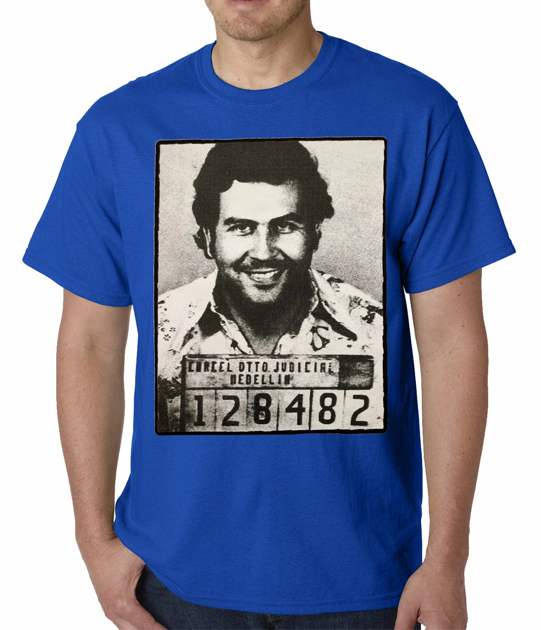 Bewild Cool Funny & Offensive Pablo Escobar Smiling Mug Shot Mens T-shirt 11 Bewild Cool Funny & Offensive Pablo Escobar Smiling Mug Shot Mens T-shirt