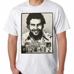 Bewild Cool Funny & Offensive Pablo Escobar Smiling Mug Shot Mens T-shirt 21 Bewild Cool Funny & Offensive Pablo Escobar Smiling Mug Shot Mens T-shirt