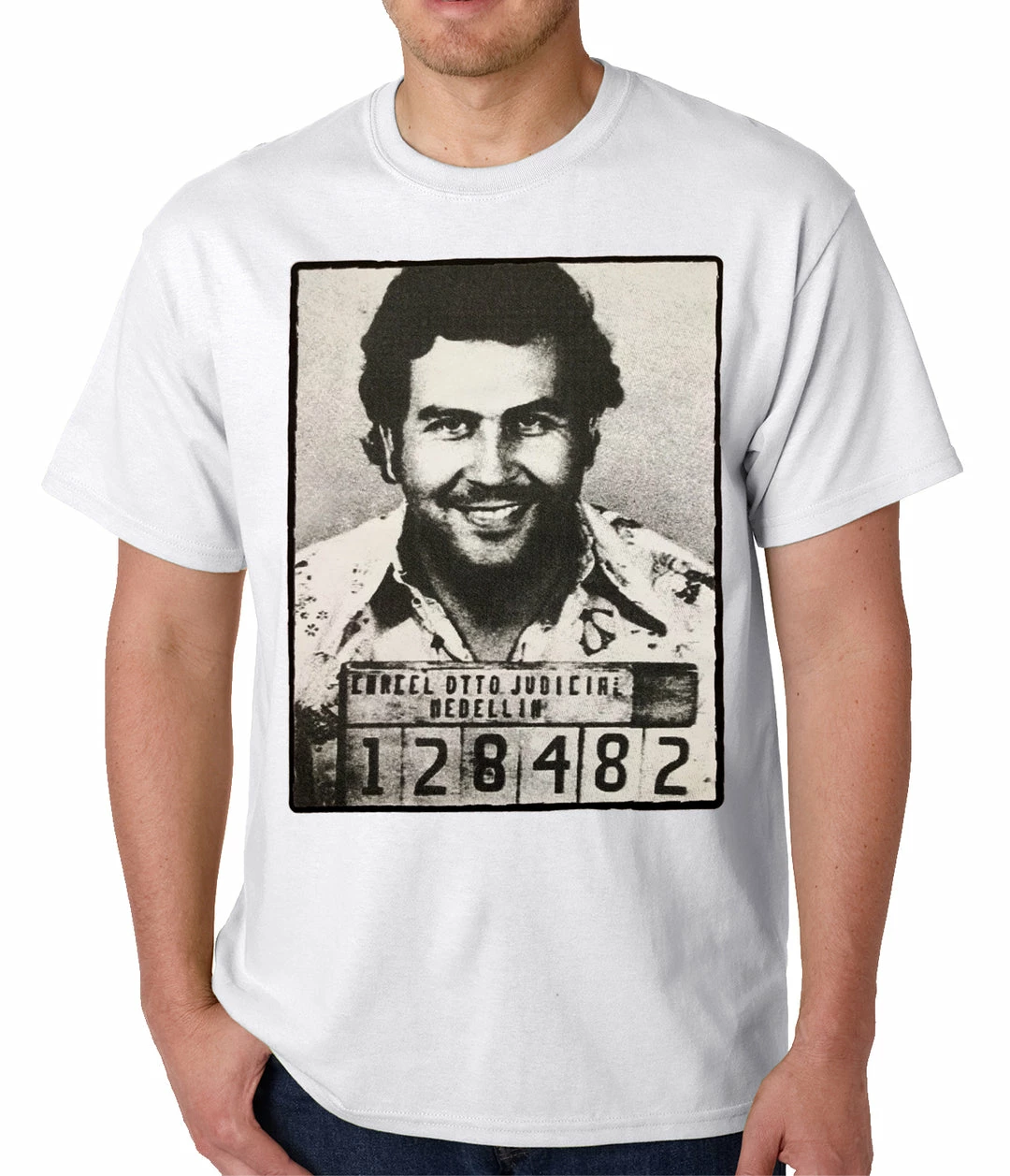 Bewild Cool Funny & Offensive Pablo Escobar Smiling Mug Shot Mens T-shirt 12 Bewild Cool Funny & Offensive Pablo Escobar Smiling Mug Shot Mens T-shirt