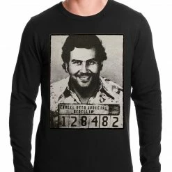Bewild Pablo Escobar Smiling Mug Shot Thermal Shirt