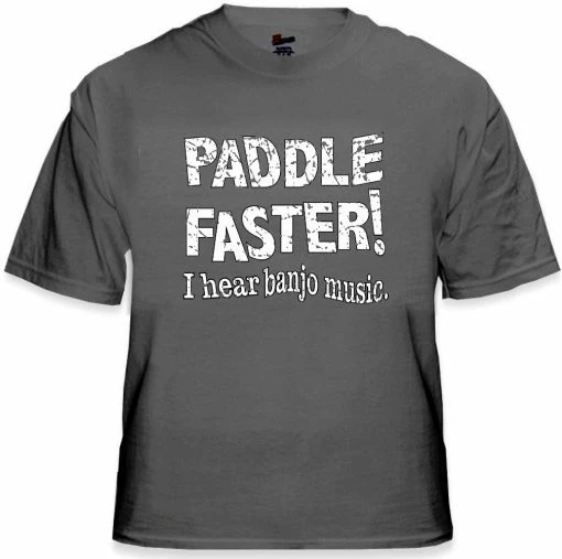 Bewild Paddle Faster I Hear Banjo Music T-Shirt :: From The Movie
