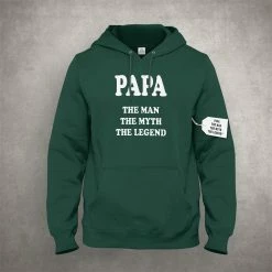 Bewild Papa - The Man, The Myth, The Legend Fathers Day Adult Hoodie Positive Reinforcement