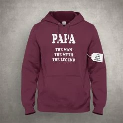 Bewild Papa - The Man, The Myth, The Legend Fathers Day Adult Hoodie Positive Reinforcement