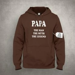 Bewild Papa - The Man, The Myth, The Legend Fathers Day Adult Hoodie Positive Reinforcement