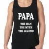 Bewild Papa - The Man, The Myth, The Legend Fathers Day Tank Top Positive Reinforcement