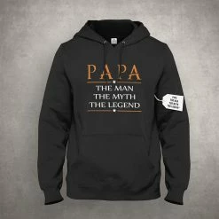 Positive Reinforcement Papa The Man The Myth The Legend® Mens Bewild Hoodie