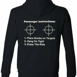 Bewild Passenger Instructions Adult Hoodie (Back Print)