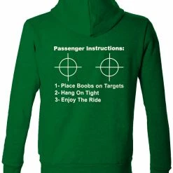 Bewild Passenger Instructions Adult Hoodie (Back Print)