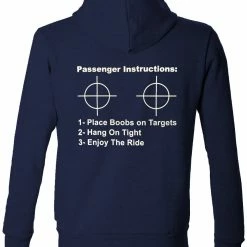 Bewild Passenger Instructions Adult Hoodie (Back Print)