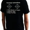 Bewild Passenger Instructions Mens T-Shirt (Back Print)