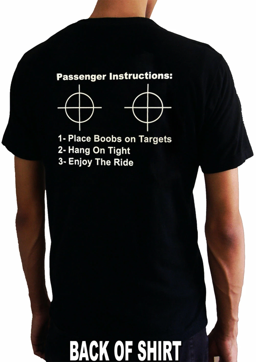 Bewild Passenger Instructions Mens T-Shirt (Back Print) 3 Bewild Passenger Instructions Mens T-Shirt (Back Print)