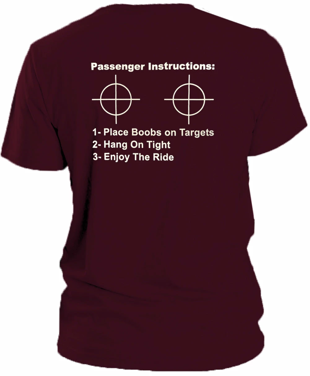 Bewild Passenger Instructions Mens T-Shirt (Back Print) 6 Bewild Passenger Instructions Mens T-Shirt (Back Print)