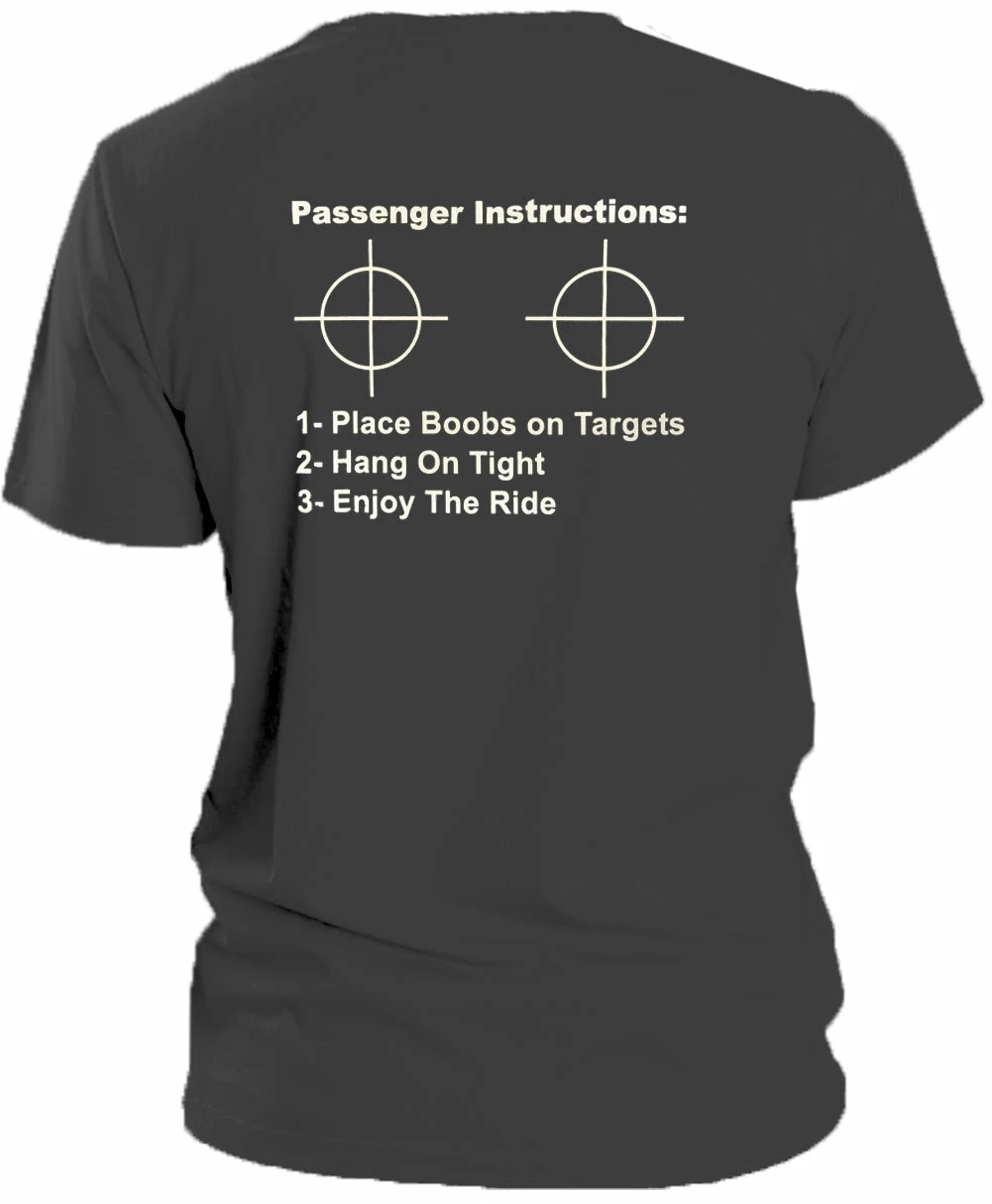 Bewild Passenger Instructions Mens T-Shirt (Back Print) 7 Bewild Passenger Instructions Mens T-Shirt (Back Print)