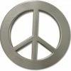 Bewild Peace Sign Belt Buckle With FREE Leather Belt Belt Buckles