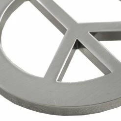 Bewild Peace Sign Belt Buckle With FREE Leather Belt Belt Buckles