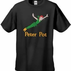 Bewild Cool Funny & Offensive Peter Pot Funny Men's T-Shirt