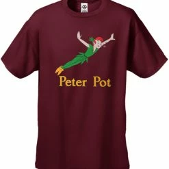 Bewild Cool Funny & Offensive Peter Pot Funny Men's T-Shirt