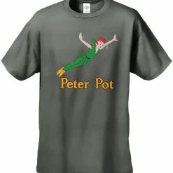 Bewild Cool Funny & Offensive Peter Pot Funny Men's T-Shirt