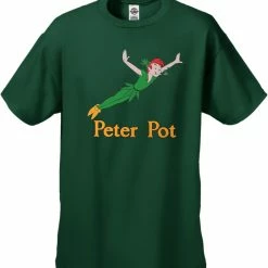 Bewild Cool Funny & Offensive Peter Pot Funny Men's T-Shirt