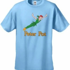 Bewild Cool Funny & Offensive Peter Pot Funny Men's T-Shirt
