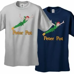 Bewild Cool Funny & Offensive Peter Pot Funny Men's T-Shirt