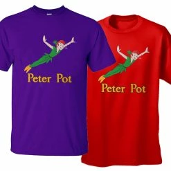Bewild Cool Funny & Offensive Peter Pot Funny Men's T-Shirt