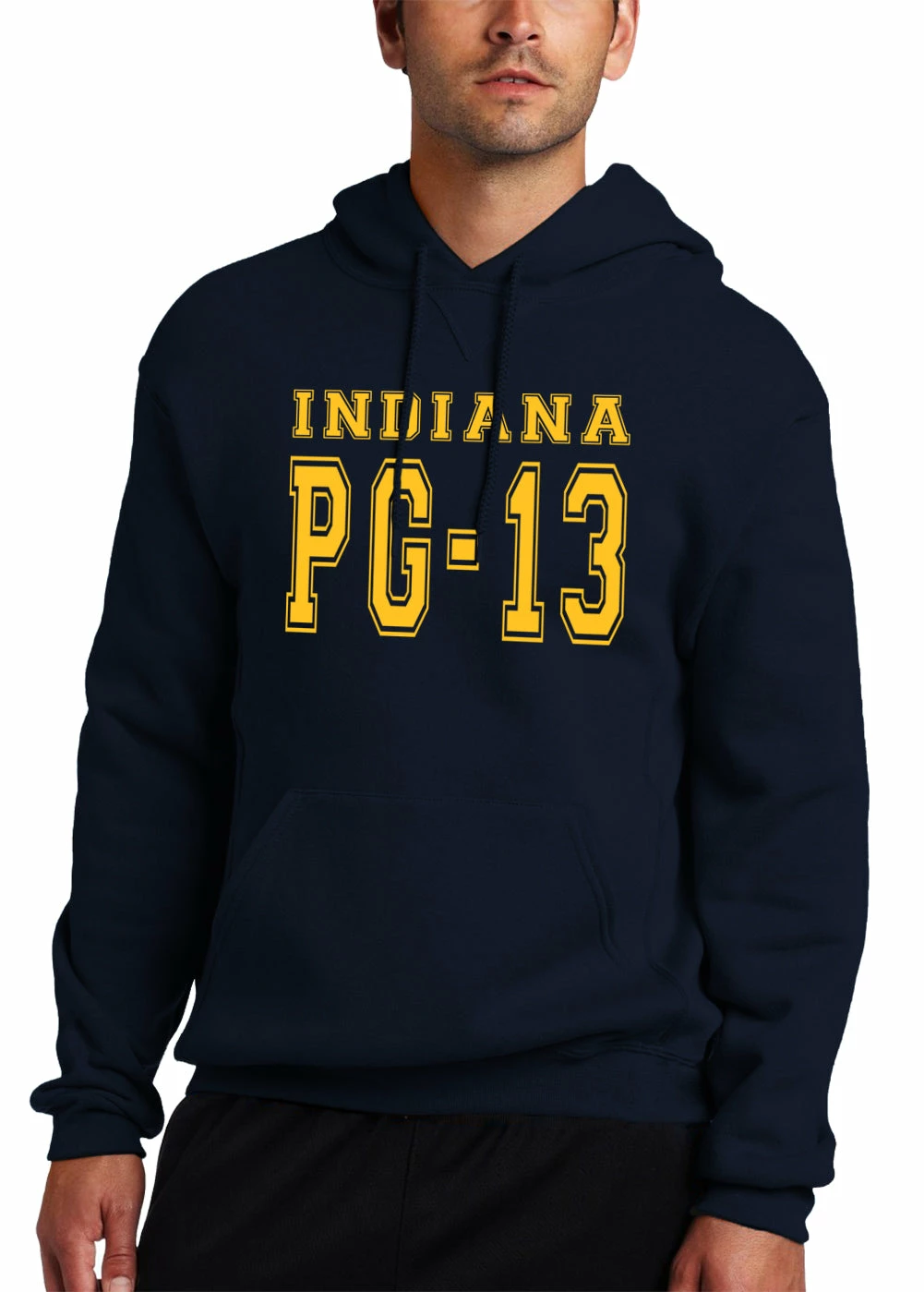 Bewild PG-13 George Indiana Adult Hoodie (Navy Blue) 4 Bewild PG-13 George Indiana Adult Hoodie (Navy Blue)