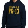 Bewild PG-13 George Indiana Adult Hoodie (Navy Blue)