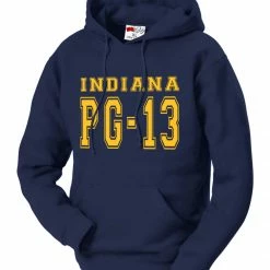 Bewild PG-13 George Indiana Adult Hoodie (Navy Blue) 9 Bewild PG-13 George Indiana Adult Hoodie (Navy Blue)