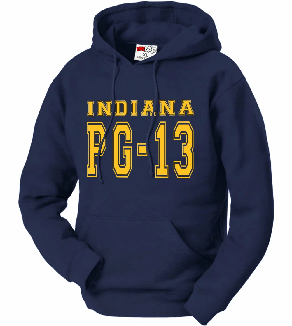 Bewild PG-13 George Indiana Adult Hoodie (Navy Blue) 5 Bewild PG-13 George Indiana Adult Hoodie (Navy Blue)