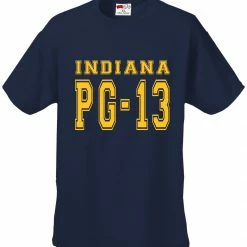 Bewild Sport Inspiration PG-13 George Indiana Kid's T-Shirt (Navy Blue)