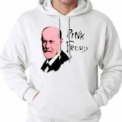 Bewild Cool Funny & Offensive Pink Freud Hoodie :: Sigmund Freud Adult Hoodie