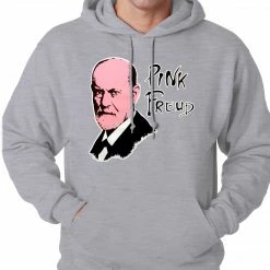 Bewild Cool Funny & Offensive Pink Freud Hoodie :: Sigmund Freud Adult Hoodie
