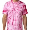 Bewild Pink Spider Mens Tie Dye T-shirt