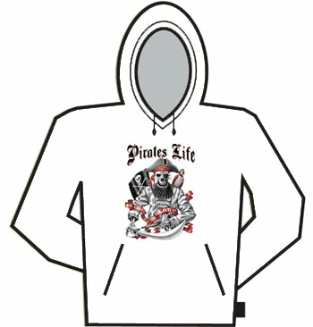 Bewild Biker Style Pirate Life Hoodie 3 Bewild Biker Style Pirate Life Hoodie