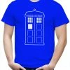 Bewild Comic Con & Gaming Clothing, Video Game Police Box Phone Booth TARDIS Men's T-Shirt
