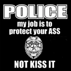 Bewild Cool Funny & Offensive Police My Job Is To Protect Your Ass Not Kiss It Adult Hoodie