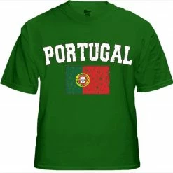 Bewild Portugal Vintage Flag International Mens T-Shirt