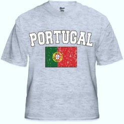 Bewild Portugal Vintage Flag International Mens T-Shirt